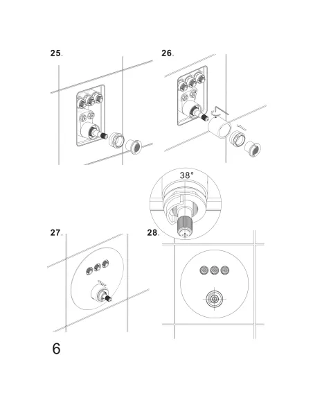 Душевая система Topaz Loft TLF 32117-L06-C-Termostat, скрытого монтажа