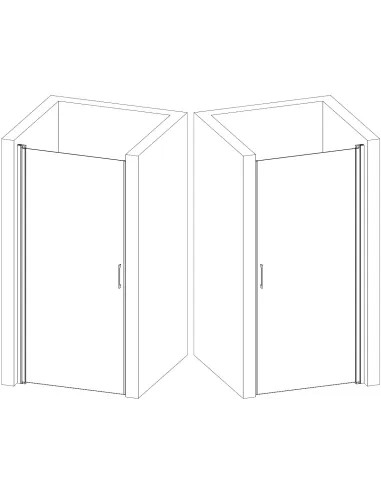 Душевая стеклянная дверь Bravo Prosna 90FS