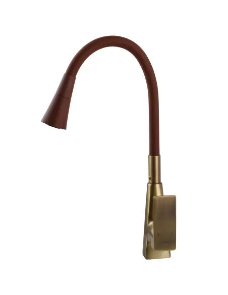 Смеситель для кухни с гибким изливом Domino Dionis DDD-203SM-BR-R10 коричневый
