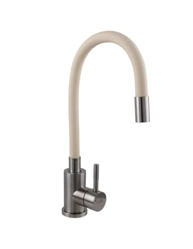 Смеситель для кухни с гибким изливом Ecomix Alpen SBT3-203SBG бежевый