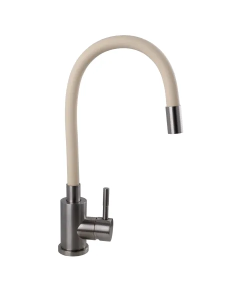 Смеситель для кухни с гибким изливом Ecomix Alpen SBT3-203SBG бежевый