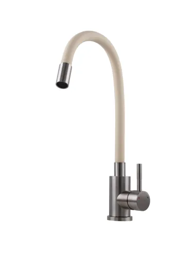 Смеситель для кухни с гибким изливом Ecomix Alpen SBT3-203SBG бежевый