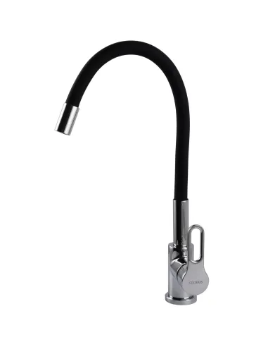 Смеситель для кухни с гибким изливом Globus Lux Dolly GLD-0203LR-BL черный