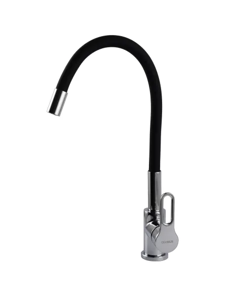 Смеситель для кухни с гибким изливом Globus Lux Dolly GLD-0203LR-BL черный