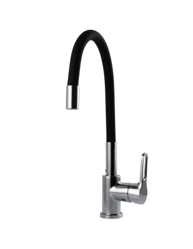 Смеситель для кухни с гибким изливом Globus Lux Dolly GLD-0203LR-BL черный
