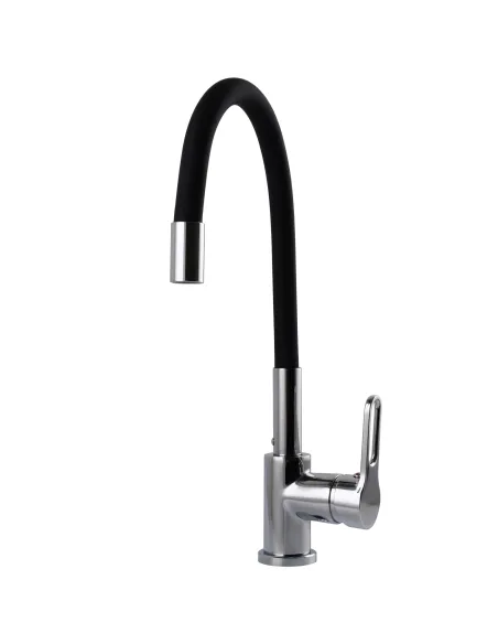 Смеситель для кухни с гибким изливом Globus Lux Dolly GLD-0203LR-BL черный
