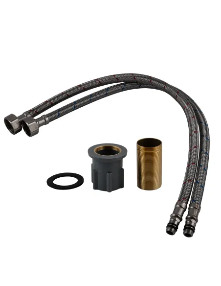 Смеситель для кухни с гибким изливом Globus Lux Dolly GLD-0203LR-BL черный