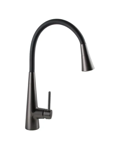 Смеситель для кухни с гибким изливом Globus Lux Lazer Pro GLPR-203SM-GP черный