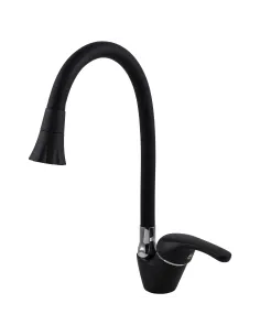 Смеситель для кухни с гибким изливом Globus Lux Solly GLSO-0203SA-10-B01 черный