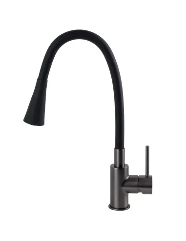 Смеситель для кухни с гибким изливом Topaz LOFT TLF 8854-H39-GP-B01 черный