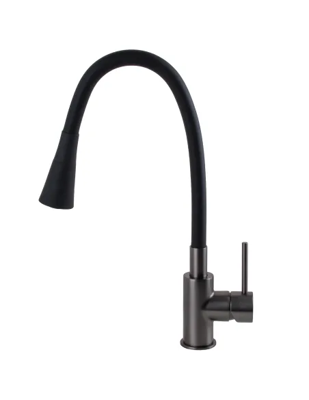 Смеситель для кухни с гибким изливом Topaz LOFT TLF 8854-H39-GP-B01 черный