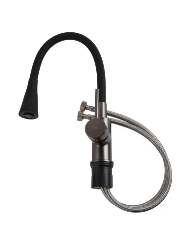 Смеситель для кухни с гибким изливом Topaz LOFT TLF 8854-H39-GP-B01 черный