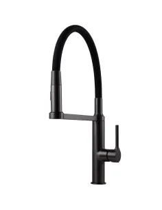 Смеситель для кухни с гибким изливом Topaz Sardinia TS 08401-H71-GP черный