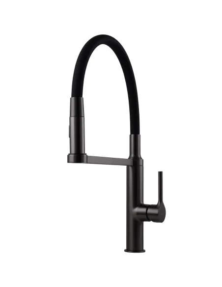 Смеситель для кухни с гибким изливом Topaz Sardinia TS 08401-H71-GP черный