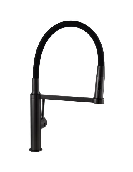 Смеситель для кухни с гибким изливом Topaz Sardinia TS 08401-H71-GP черный