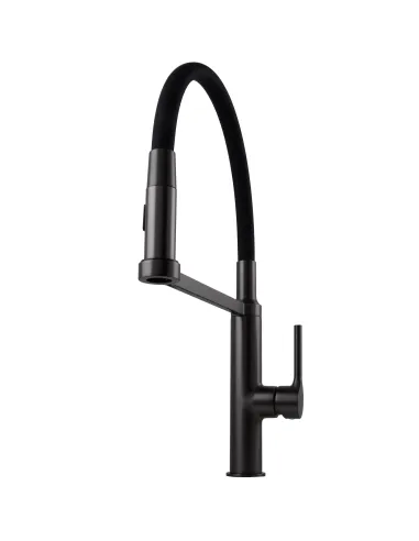Смеситель для кухни с гибким изливом Topaz Sardinia TS 08401-H71-GP черный