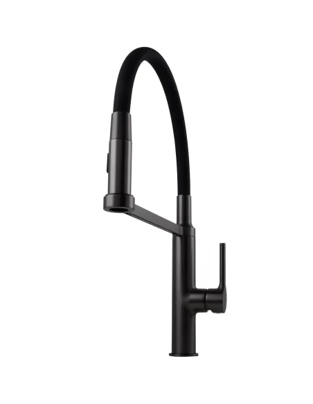 Смеситель для кухни с гибким изливом Topaz Sardinia TS 08401-H71-GP черный