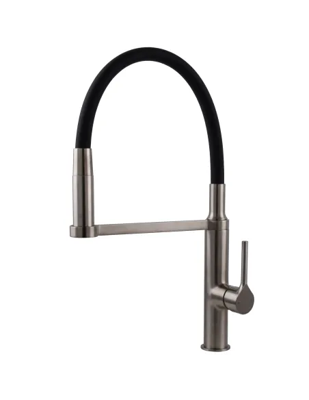 Смеситель для кухни с гибким изливом Topaz Sardinia TS 08401-H71-PVD-NB черный