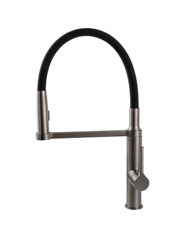 Смеситель для кухни с гибким изливом Topaz Sardinia TS 08401-H71-PVD-NB черный