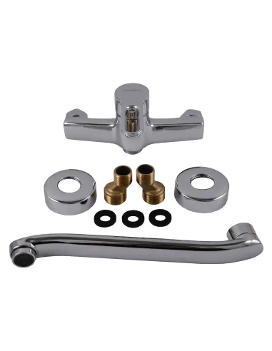 Смеситель для кухни настенный Globus Lux Dolly GLD-0104 хром