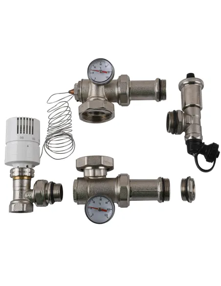 Змішувальний вузол ECO Technology 01К для теплої підлоги, 1 дюйм, без насосу