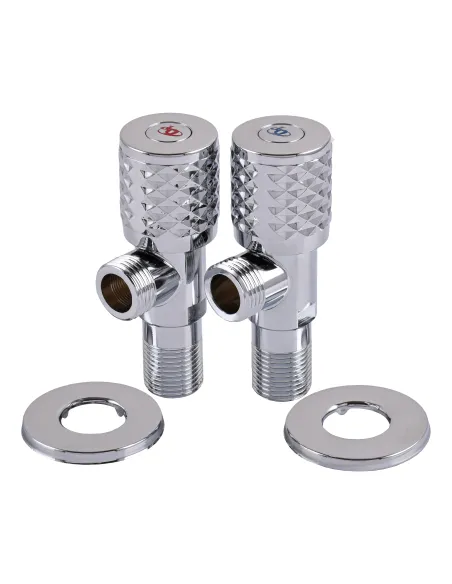 Приборный кран угловой Quality Professional Professional Exclusive 9999 28340, 1/2 х 1/2 дюйма