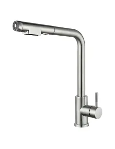 Смеситель для кухни Mixxus Lux-021 Pul, с выдвижным изливом