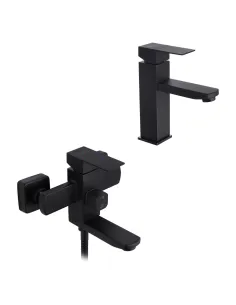 Набор смесителей Kroner для ванны Edelstahl Kubus-SCH010 для раковины Edelstahl Kubus-SCH060