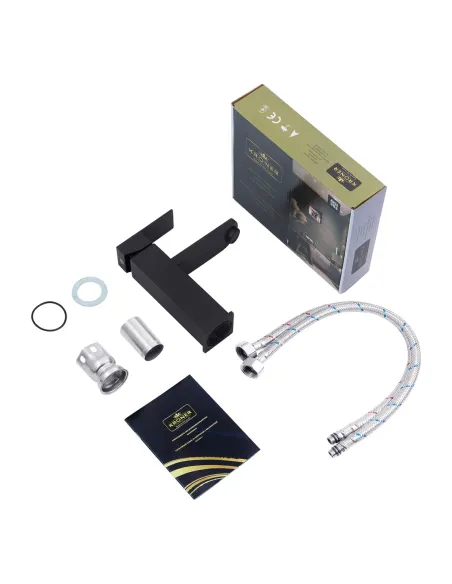 Набір змішувачів Kroner для ванни Edelstahl Kubus-SCH010 для раковини Edelstahl Kubus-SCH060