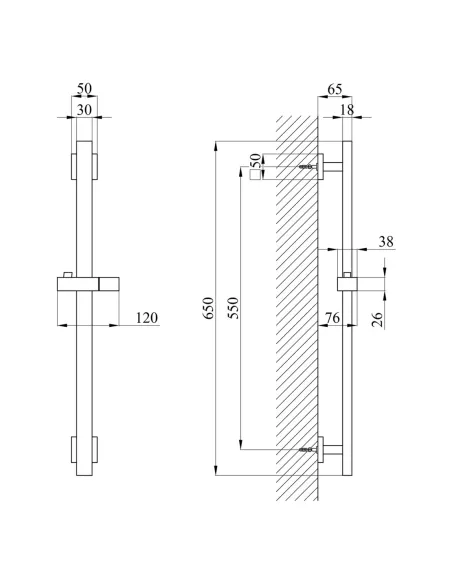 Набір змішувачів Kroner для ванни Edelstahl Kubus - SCH060 для раковини Edelstahl Kubus - SCH010 та штанга для душу Edelstahl Ku