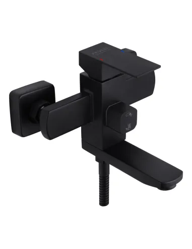 Набор смесителей Kroner для ванны Edelstahl Kubus - SCH060 для раковины Edelstahl Kubus - SCH010 и штанга для душа Edelstahl Kub