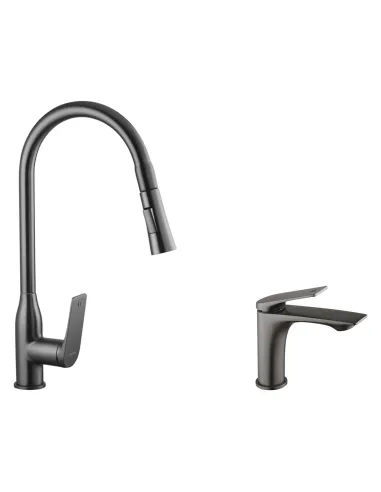 Набір змішувачів Kroner для кухні Graz-GRP030-T для раковини Graz-GRP010