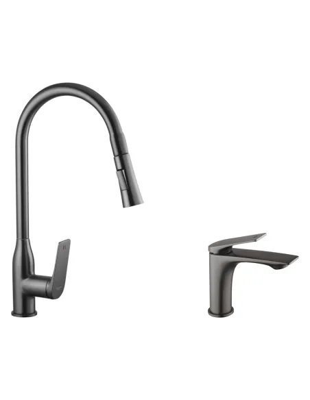 Набір змішувачів Kroner для кухні Graz-GRP030-T для раковини Graz-GRP010