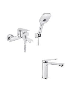 Набор смесителей Kroner для ванны Makon-C060 для раковины Makon-C010