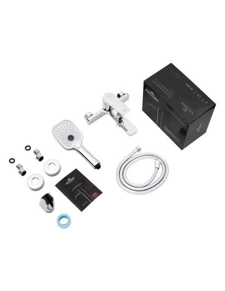 Набір змішувачів Kroner для ванни Makon-C060 для кухні Makon-C030-T та для раковини Makon-C010