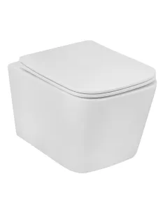 Унитаз подвесной безободковый Kroner Eifel WHI483429 Tornado с сиденьем KE483429WHIT
