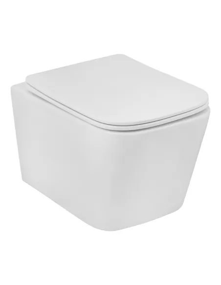 Унитаз подвесной безободковый Kroner Eifel WHI483429 Tornado с сиденьем KE483429WHIT