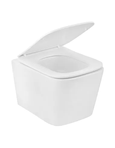 Унітаз підвісний безободковий Kroner Eifel WHI483429 Tornado з сидінням KE483429WHIT