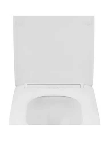 Унитаз подвесной безободковый Kroner Eifel WHI483429 Tornado с сиденьем KE483429WHIT