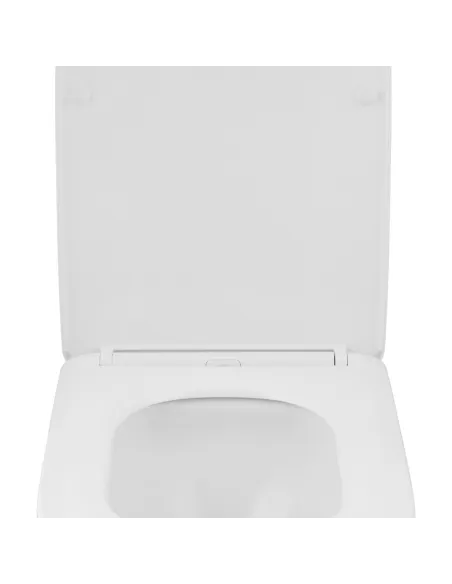 Унітаз підвісний безободковий Kroner Eifel WHI483429 Tornado з сидінням KE483429WHIT