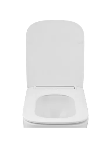 Унітаз підвісний безободковий Kroner Eifel WHI483429 Tornado з сидінням KE483429WHIT