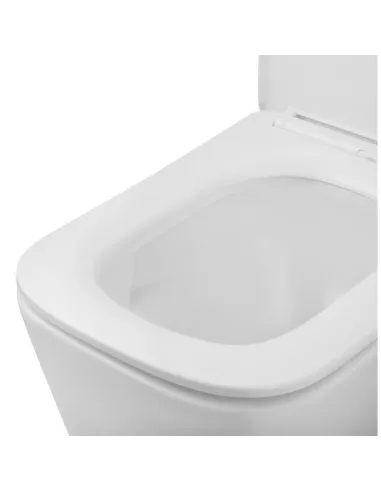 Унітаз підвісний безободковий Kroner Eifel WHI483429 Tornado з сидінням KE483429WHIT