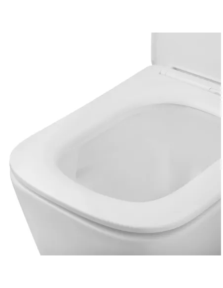 Унитаз подвесной безободковый Kroner Eifel WHI483429 Tornado с сиденьем KE483429WHIT