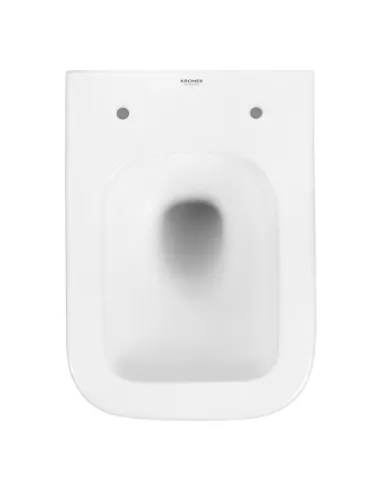 Унітаз підвісний безободковий Kroner Eifel WHI483429 Tornado з сидінням KE483429WHIT