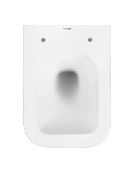 Унитаз подвесной безободковый Kroner Eifel WHI483429 Tornado с сиденьем KE483429WHIT