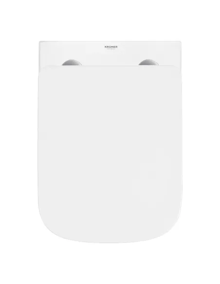 Унитаз подвесной безободковый Kroner Eifel WHI483429 Tornado с сиденьем KE483429WHIT