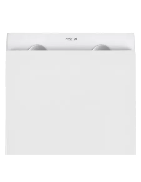 Унітаз підвісний безободковий Kroner Eifel WHI493436 Rimless з сидінням Slim Duroplast