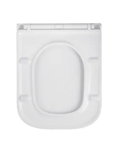 Унітаз підвісний безободковий Kroner Eifel WHI493436 Rimless з сидінням Slim Duroplast