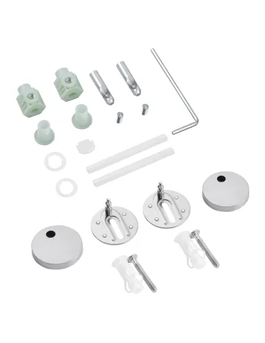 Унитаз подвесной безободковый Kroner Eifel WHI493436 Rimless с сиденьем Slim Duroplast