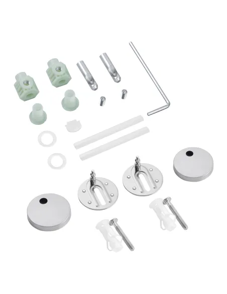 Унитаз подвесной безободковый Kroner Eifel WHI493436 Rimless с сиденьем Slim Duroplast